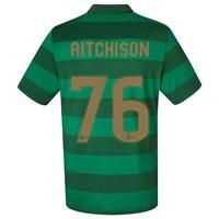 Celtic Away Shirt 2017-18 - No Sponsor with Aitchison 76 printing, Black