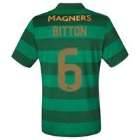 Celtic Away Elite Shirt 2017-18 with Bitton 6 printing, Black