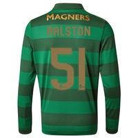 celtic away shirt 2017 18 long sleeve with ralston 51 printing black