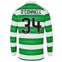 Celtic Home Kids Shirt 2016-17 - Long Sleeve with O\'Connell 34 printin, Green/White