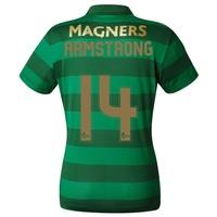 Celtic Away Shirt 2017-18 - Womens with Armstrong 14 printing, Black