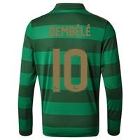 celtic away shirt 2017 18 long sleeve kids with dembl 10 printin black