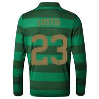 Celtic Away Shirt 2017-18 - Long Sleeve - Kids with Lustig 23 printing, Black