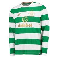 Celtic Home Shirt 2017-18 - Long Sleeve, Green/White