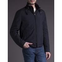 Cerruti 1881 Black Quilted Bomber Jacket 44R Black