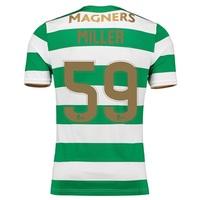 Celtic Home Elite Shirt 2017-18 with Miller 59 printing, Green/White