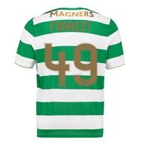 Celtic Home Shirt 2017-18 with Forrest 49 printing, Green/White