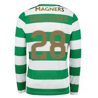 Celtic Home Shirt 2017-18 - Long Sleeve with Sviatchenko 28 printing, Green/White