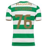 Celtic Home Elite Shirt 2017-18 with Aitchison 76 printing, Green/White