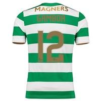 Celtic Home Elite Shirt 2017-18 with Gamboa 12 printing, Green/White