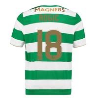 Celtic Home Shirt 2017-18 with Rogic 18 printing, Green/White