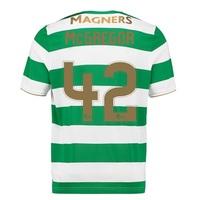 Celtic Home Shirt 2017-18 with McGregor 42 printing, Green/White