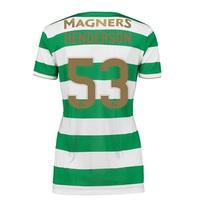 Celtic Home Shirt 2017-18 - Womens with Henderson 53 printing, Green/White