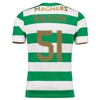 Celtic Home Elite Shirt 2017-18 with Ralston 51 printing, Green/White