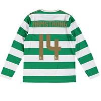 Celtic Home Shirt 2017-18 - Long Sleeve - Kids with Armstrong 14 print, Green/White