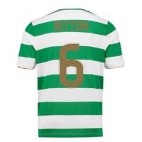 Celtic Home Shirt 2017-18 - No Sponsor with Bitton 6 printing, Green/White