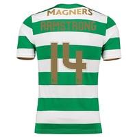 Celtic Home Elite Shirt 2017-18 with Armstrong 14 printing, Green/White