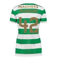 Celtic Home Shirt 2017-18 - Womens with McGregor 42 printing, Green/White