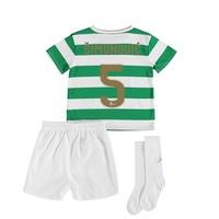 Celtic Home Infant Kit 2017-18 with Simunovic 5 printing, Green/White