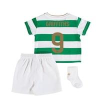 Celtic Home Baby Kit 2017-18 with Griffiths 9 printing, Green/White