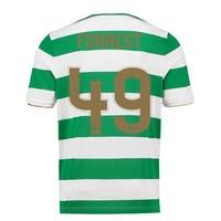 Celtic Home Shirt 2017-18 - No Sponsor with Forrest 49 printing, Green/White