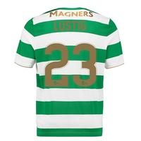 Celtic Home Shirt 2017-18 with Lustig 23 printing, Green/White