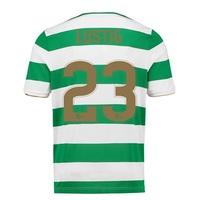 Celtic Home Shirt 2017-18 - No Sponsor with Lustig 23 printing, Green/White
