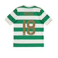 Celtic Home Shirt 2017-18 - Kids with Rogic 18 printing, Green/White