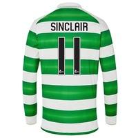 Celtic Home Shirt 2016-17 - Long Sleeve - Kids with Sinclair 11 printi, Green/White