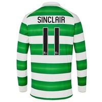 celtic home shirt 2016 17 long sleeve kids with sinclair 11 printi gre ...