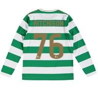 celtic home shirt 2017 18 long sleeve kids with aitchison 76 print gre ...