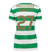 Celtic Home Shirt 2017-18 - Womens with Roberts 27 printing, Green/White