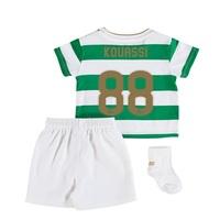 Celtic Home Baby Kit 2017-18 with Kouassi 88 printing, Green/White