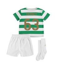 Celtic Home Infant Kit 2017-18 with Tierney 63 printing, Green/White