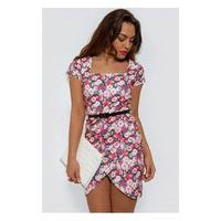 Celebrity Style Floral Bodycon Dress