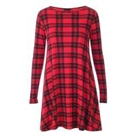 Celebrity Tartan Swing Dress Plus Sizes Available