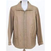 Centigrade, size L beige leather jacket