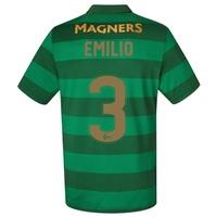 Celtic Away Shirt 2017-18 with Izaguirre 3 printing, Black