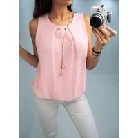 Cecily necklace chain chiffon cami