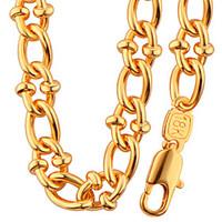 celebrity fashion jewelry round design 18k gold plated big chain neckl ...
