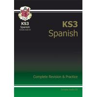 cgp ks3 spanish complete revision amp practice with audio cd