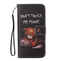 Chainsaw Bear Painted PU Phone Case for Huawei P8 Lite/P8