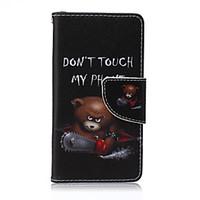 Chainsaw Bear Painted PU Phone Case for Sony Xperia Z5 Compact