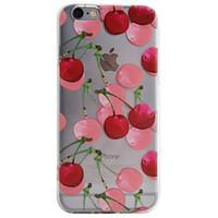 cherry pattern high permeability tpu material phone case for iphone 6s ...