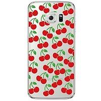 Cherry Pattern Soft Ultra-thin TPU Back Cover For Samsung GalaxyS7 edge/S7/S6 edge/S6 edge plus/S6/S5/S4