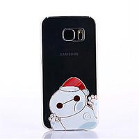 Christmas For Samsung Galaxy S7 Edge Case Cartoon Pattern Soft Ultra-thin TPU Back Cover S6 Edge Plus