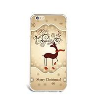 Christmas deer TPU Fashion of Coloured Drawing Case For iPhone 7 7 Plus 6s 6 Plus SE 5s 5