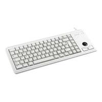cherry g84 4400 compact keyboard with integrated trackball light grey  ...