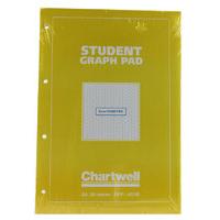 Chartwell Graph Pad A4 5mm Yellow/blue - 10 Pack