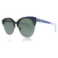 Christian Dior ama Club Sunglasses Matte Black / Blue G5V2K 55mm
